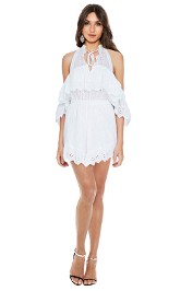 Alice McCall - White Room Playsuit - White - Front