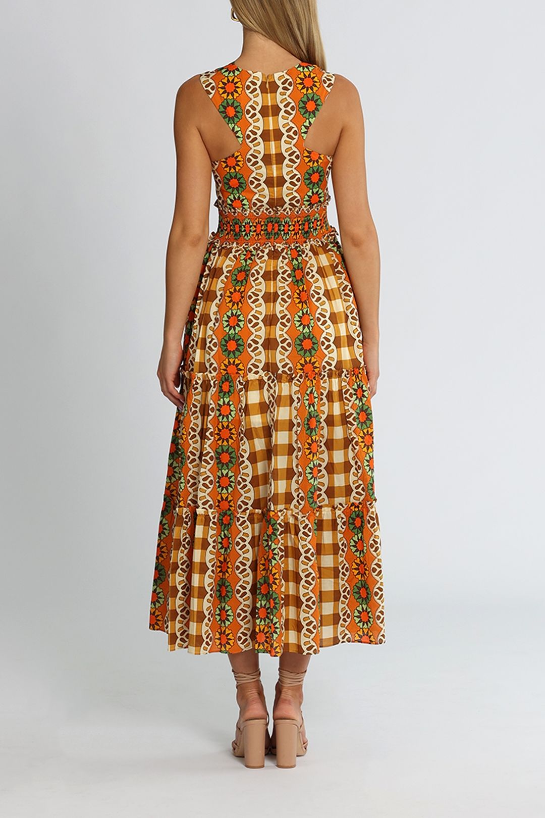Hire Clara Midi Dress in Multi | Alice McCall| GlamCorner