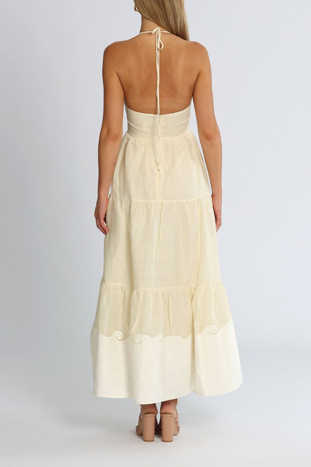 Hire Marie Midi Dress in White Alice McCall GlamCorner