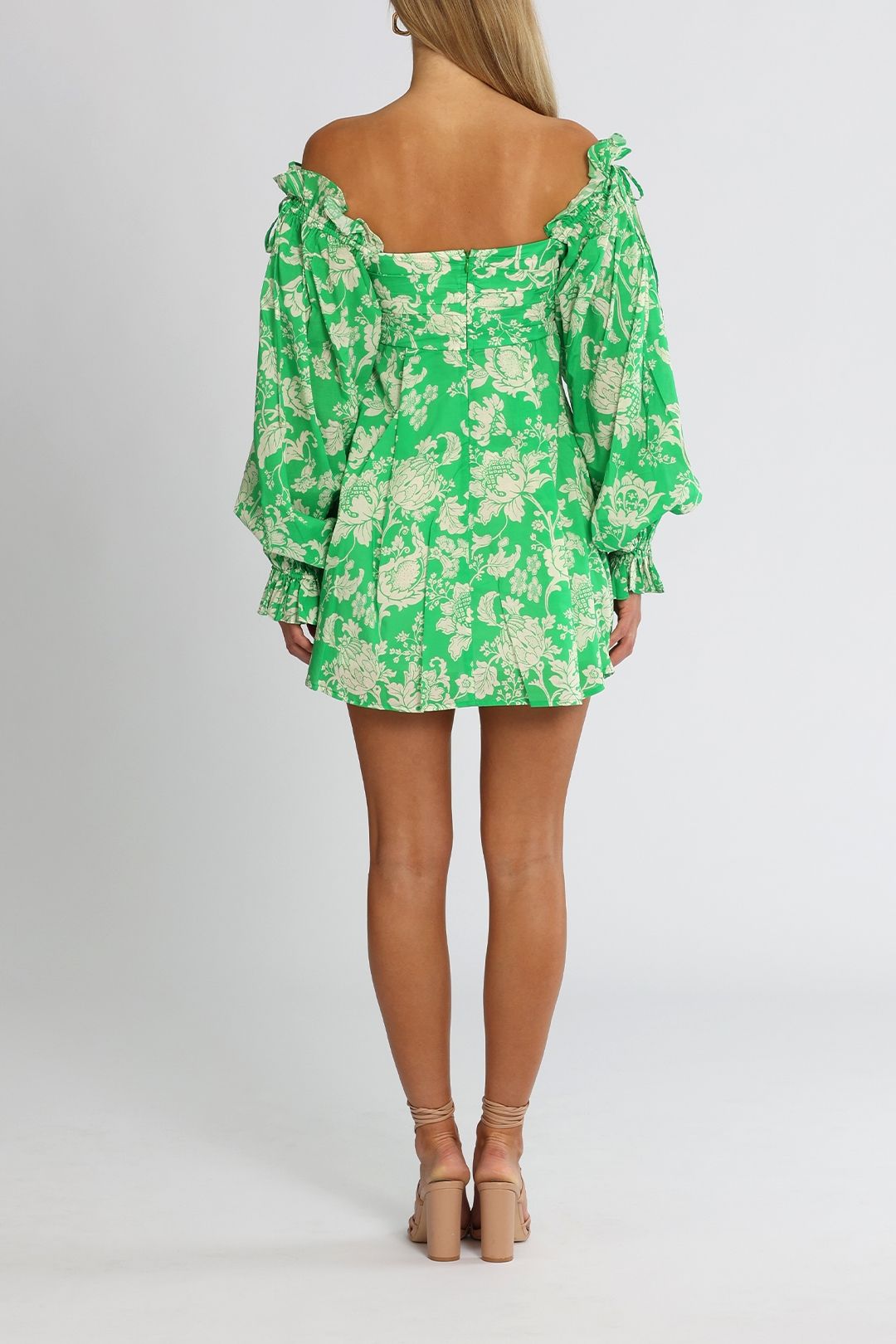 Hire Mary Anne Mini Dress in Green Alice McCall GlamCorner