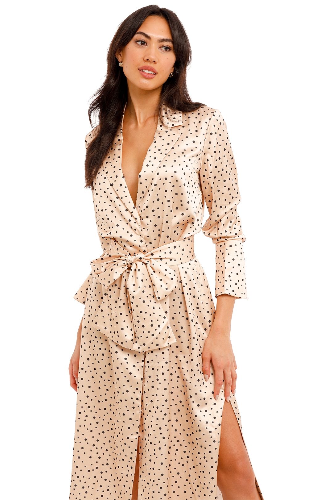 Cream and black hotsell polka dot dress