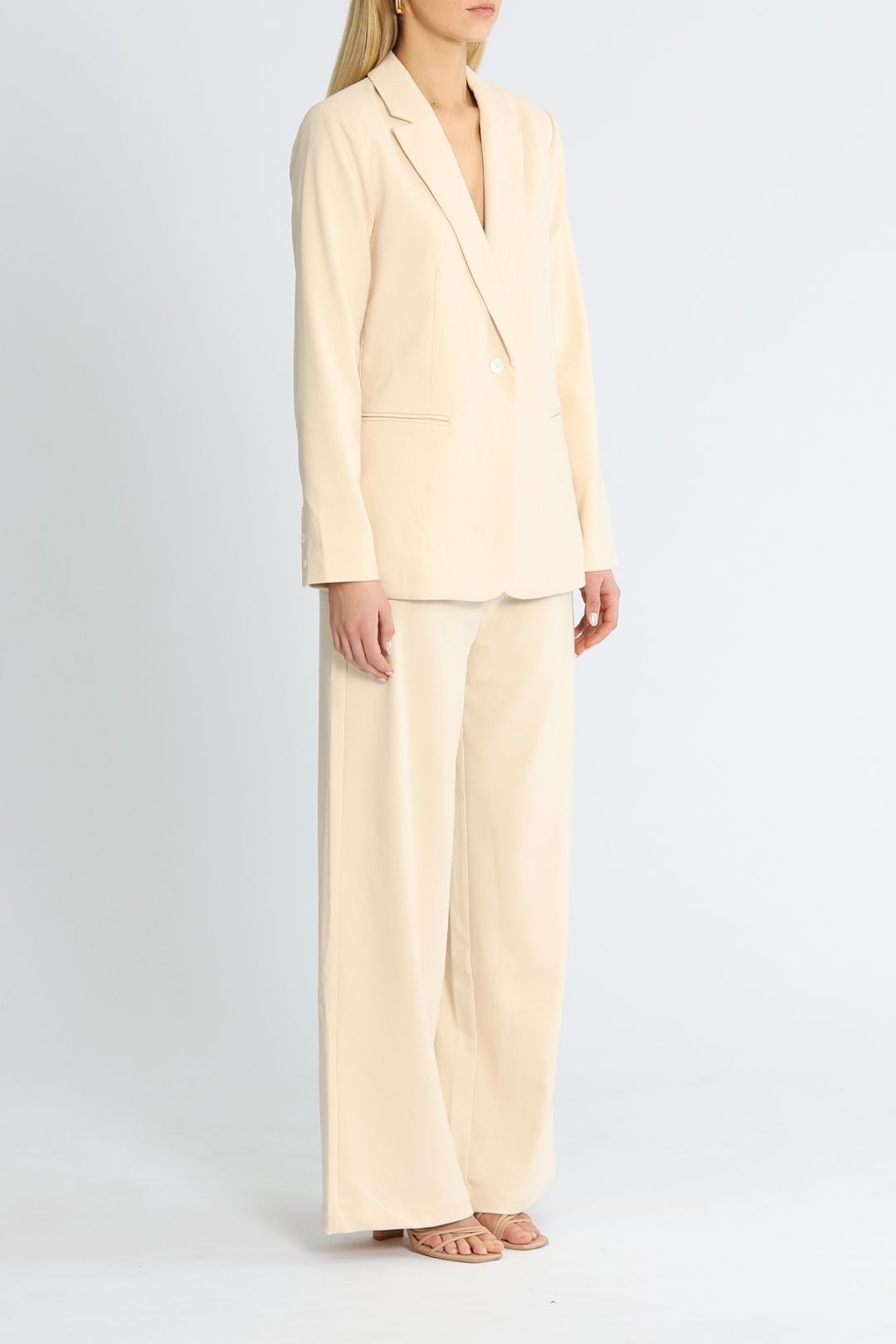 Ana Blazer and Wide Leg Pant Set relaxed