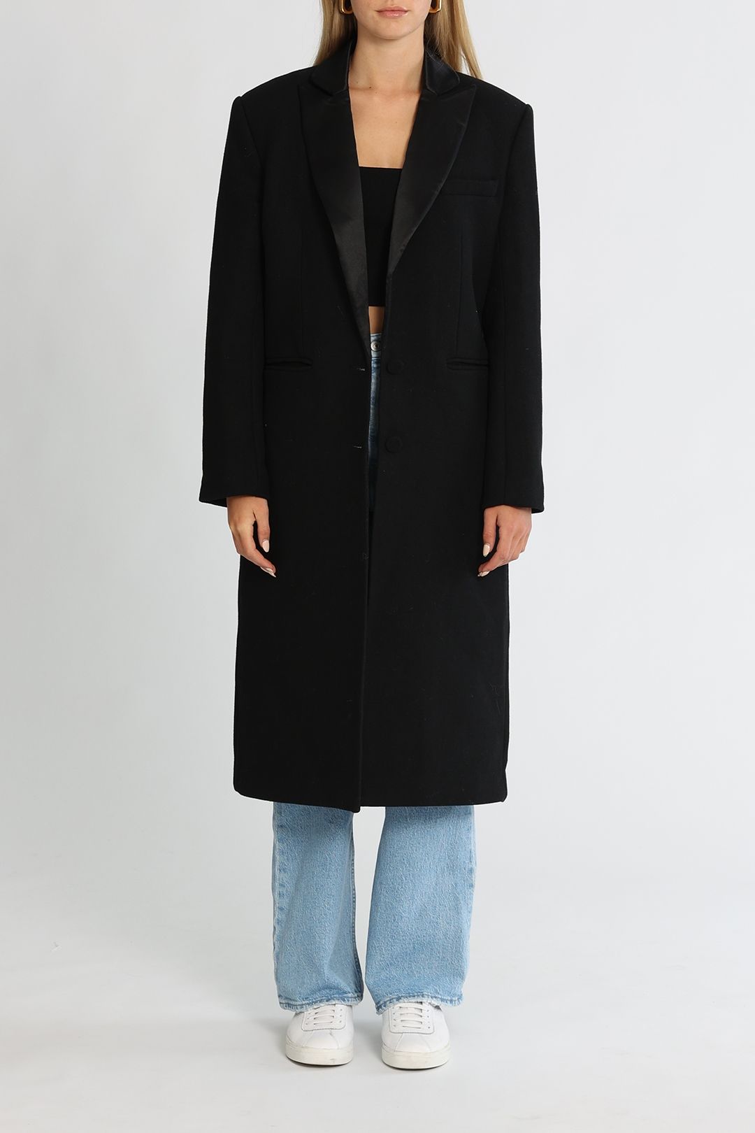 Anine Bing Selena Coat  Black