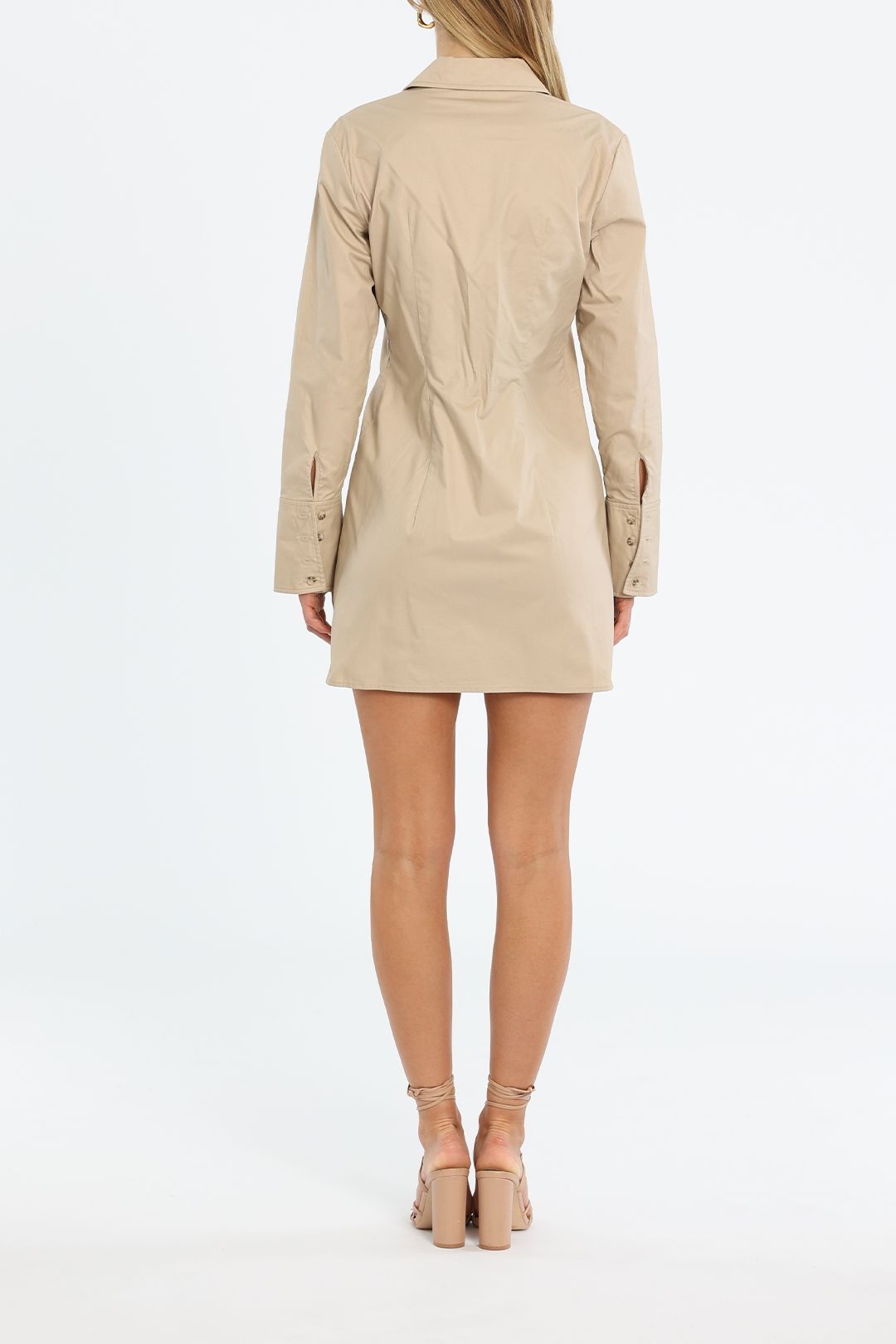 Hire Tiffany Dress Tan Anine Bing GlamCorner