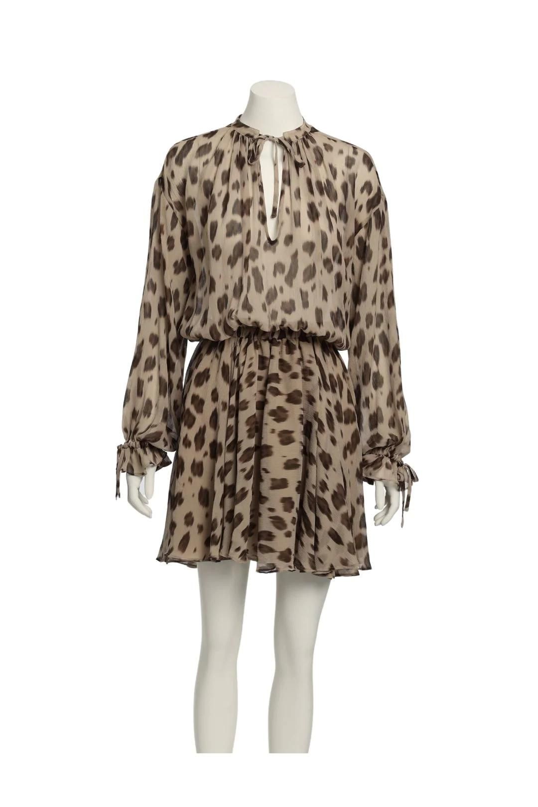 Anine bing outlet leopard dress