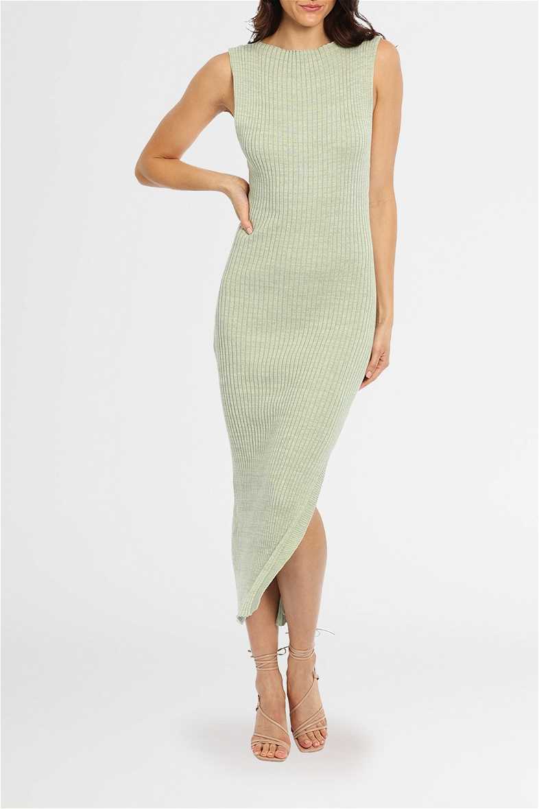 Hire Drew Dress in Sage | Anna Quan | GlamCorner