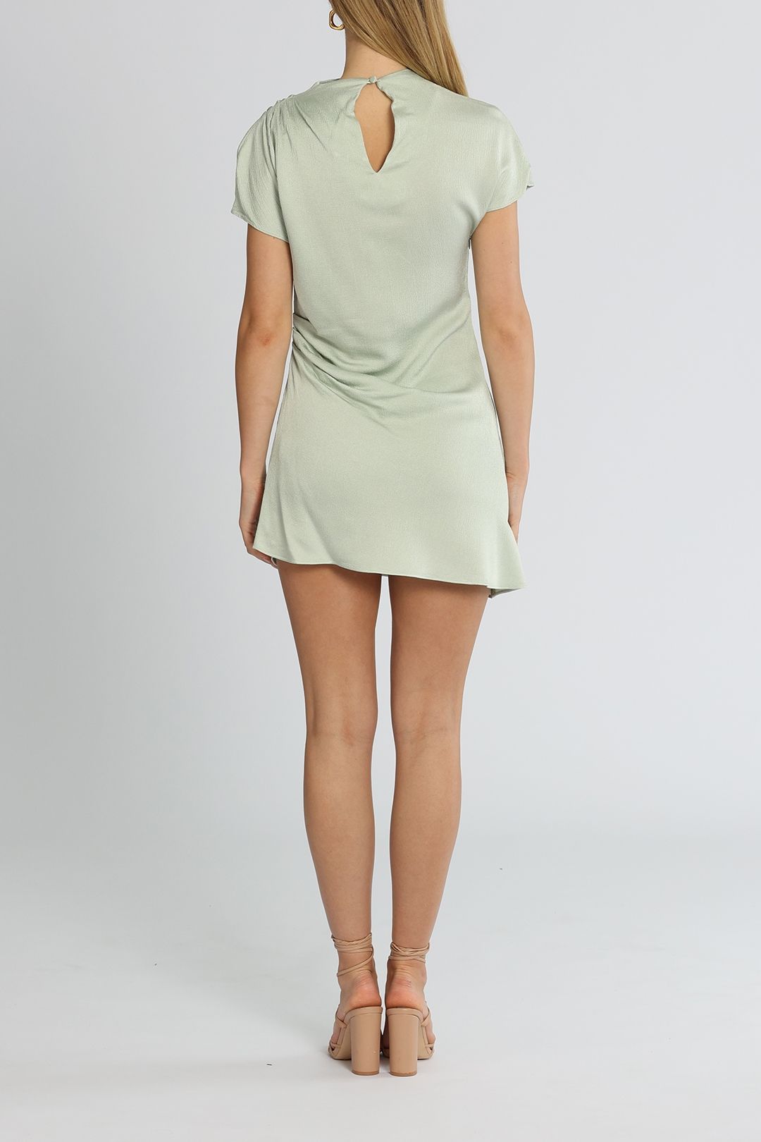 green emerald velvet dress Anna Quan Teagan Dress in Matcha – Coco & Lola main image 1