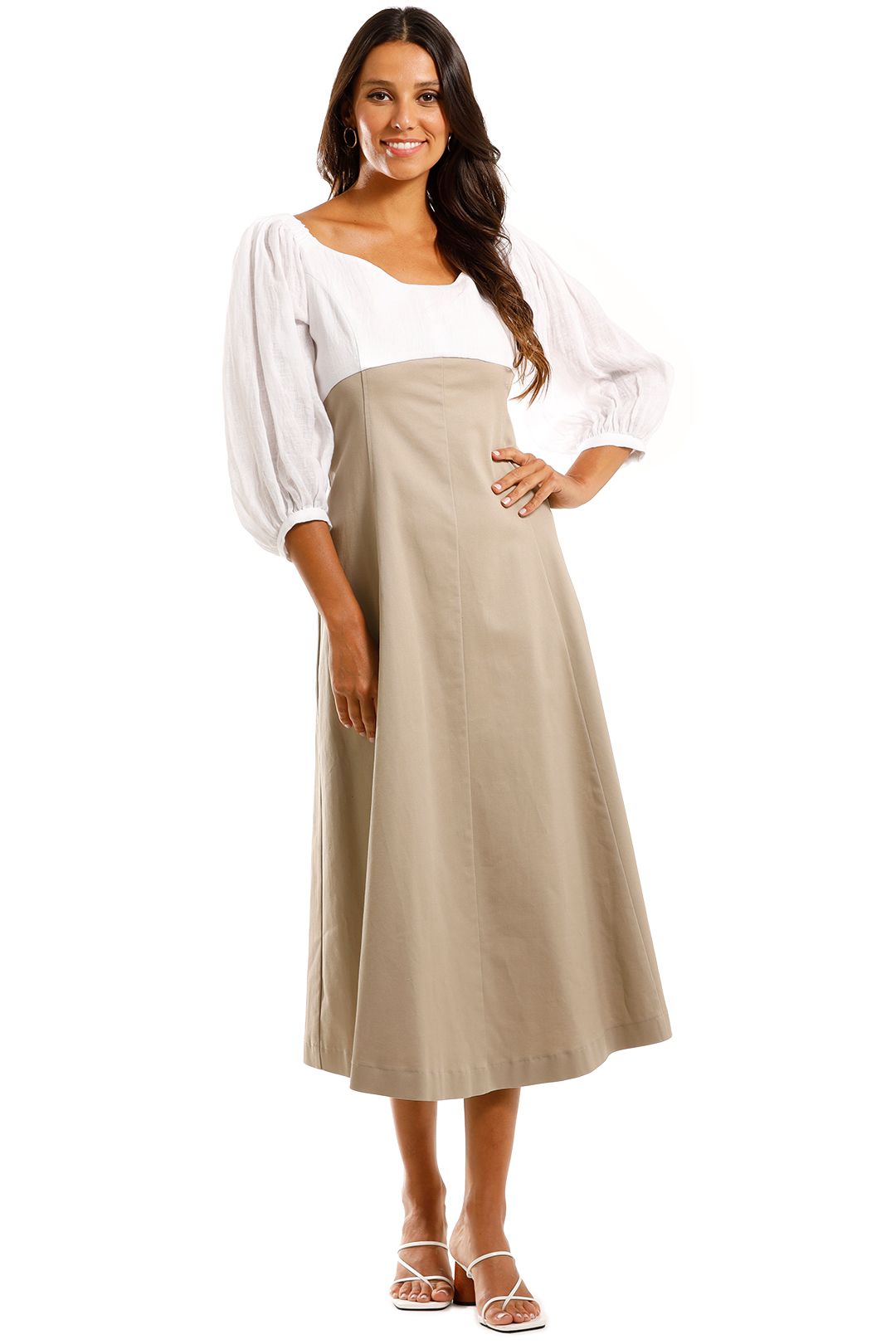 cotton drill dress | Apartment Clothing and a cinched waist Shoe Size (UK):4.5 Stretch cotton Christmas_Photoshoot Kendall Jenner held birthday