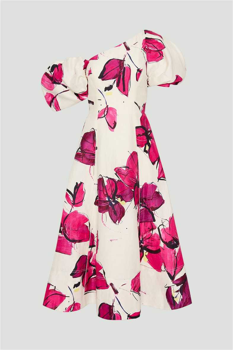 Hire Arista Tulip Sleeve Midi Dress | AJE | GlamCorner
