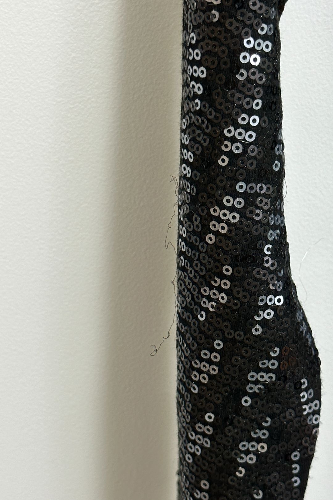 Armani Exchange - Black Dress With Sequin Sleeves