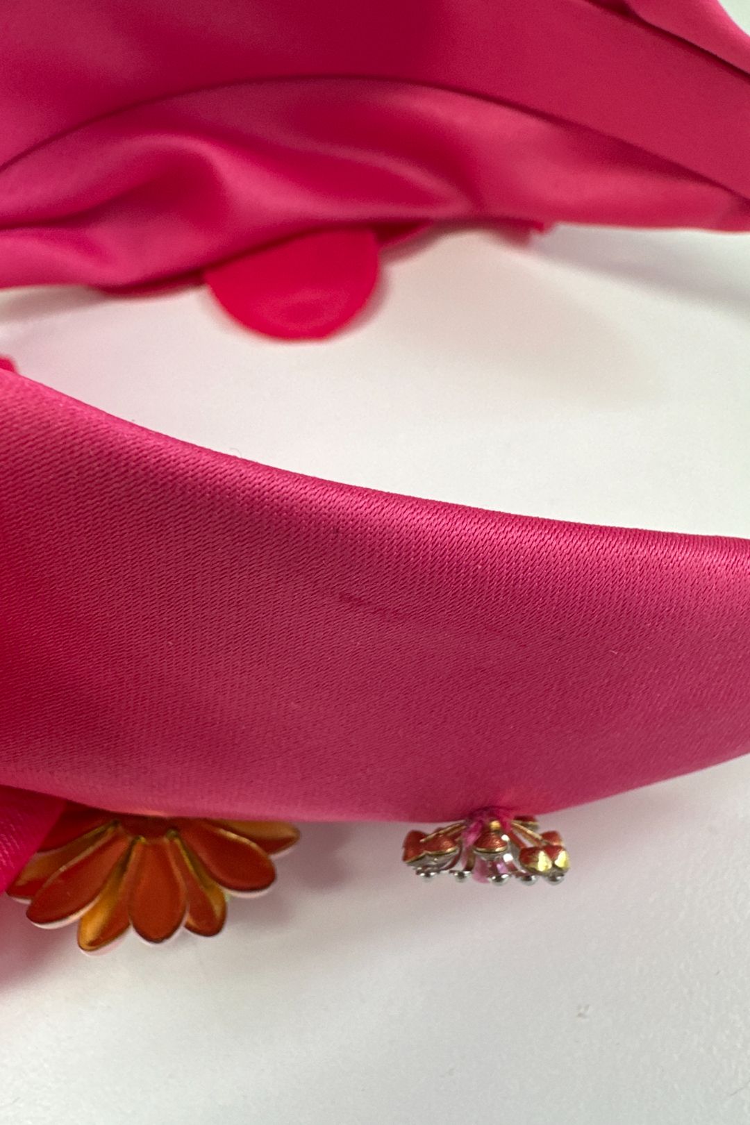 Morgan and Taylor Arya Headpiece in Hot Pink