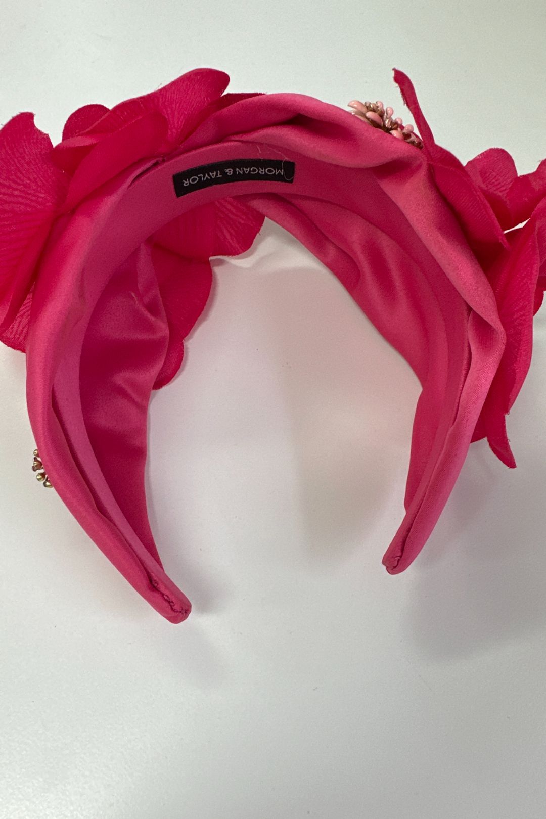 Morgan and Taylor Arya Headpiece in Hot Pink