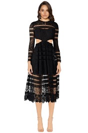Asilio - A Cut Above Love Dress - Black - Front