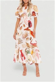 Atlantis Midi Flare Dress balloon