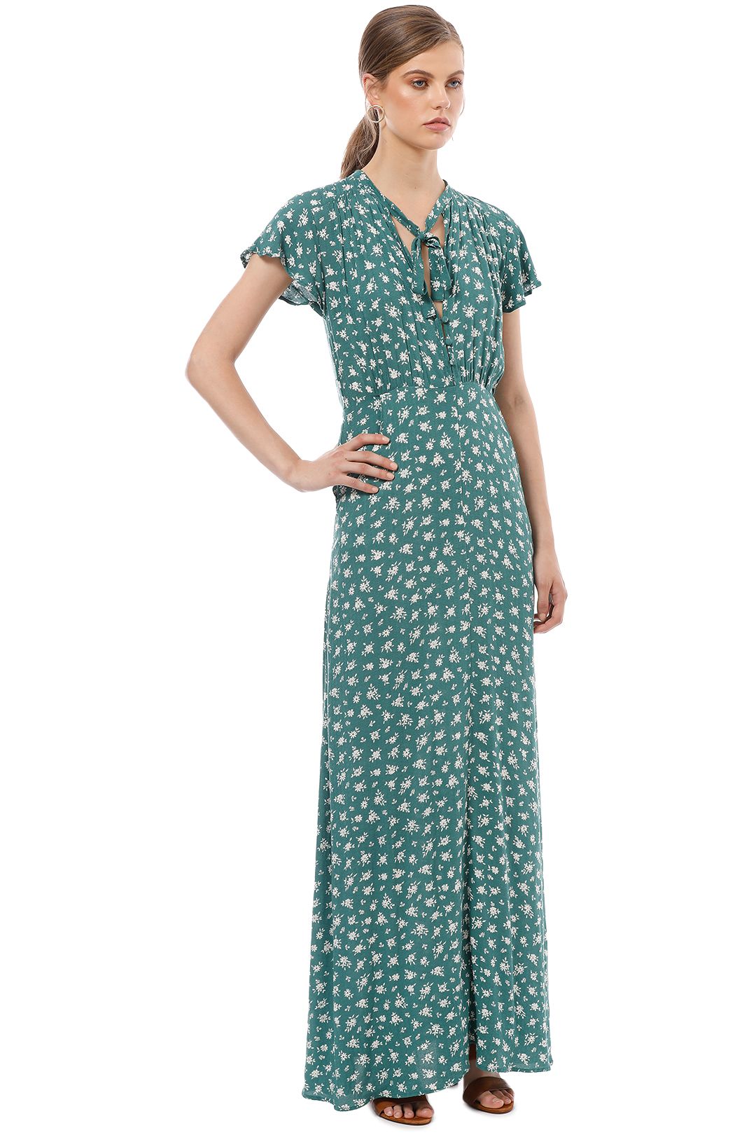Ava Wylde Maxi Dress in Sage by Auguste for Hire Ava Wylde Maxi Dress in Sage by Auguste for Hire