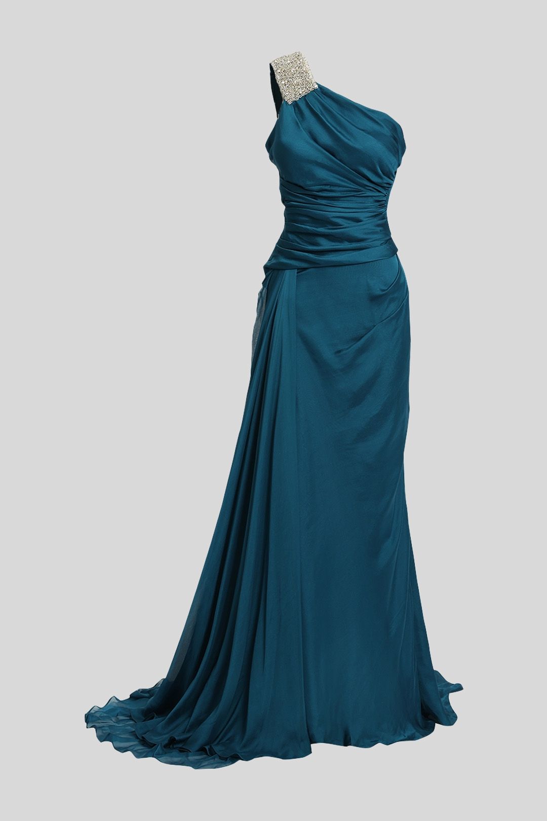 Buy Paris Peacock Silk Gown Aurelio Costarella GlamCorner