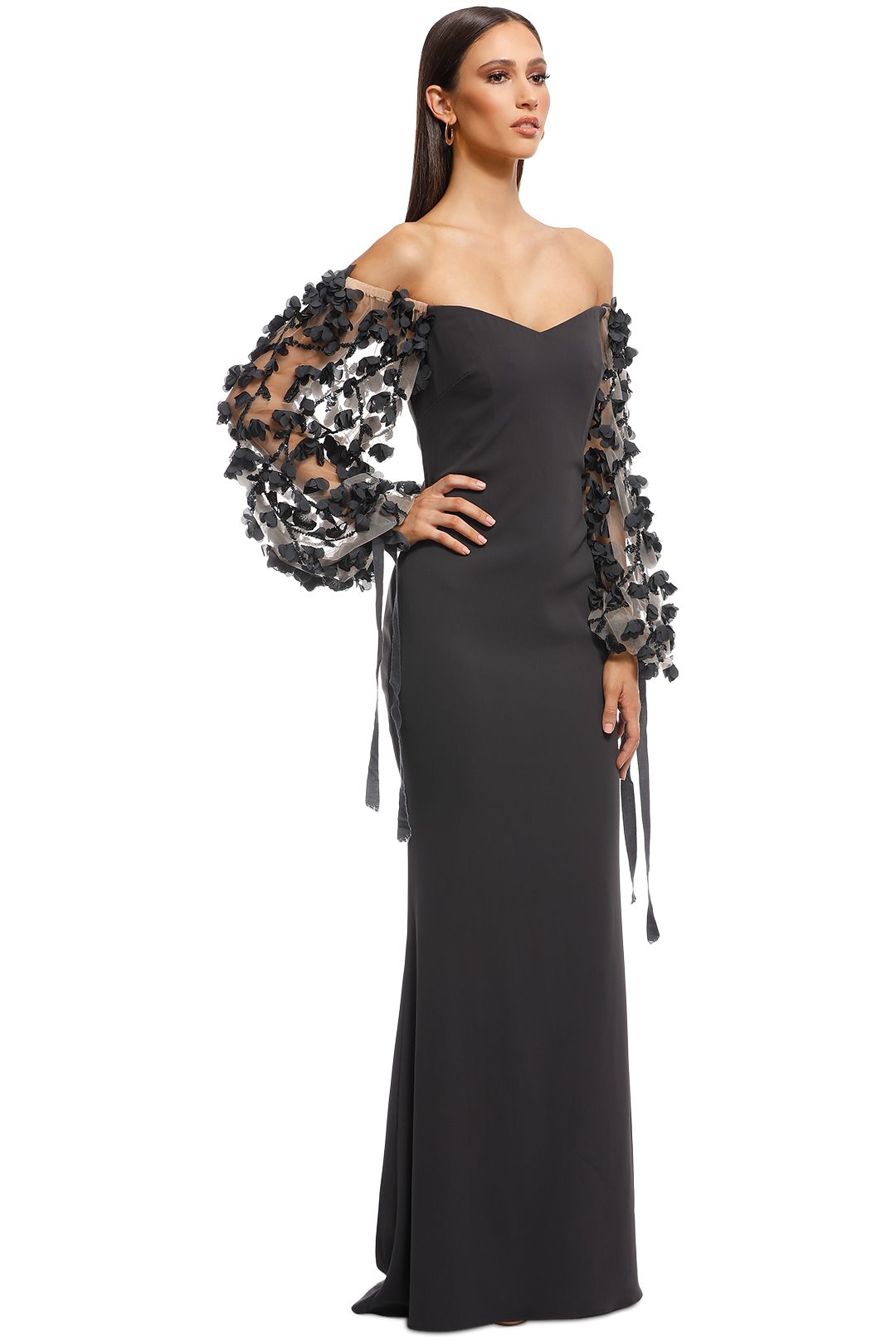 Odessa Off Shoulder Gown by Badgley Mischka for Hire