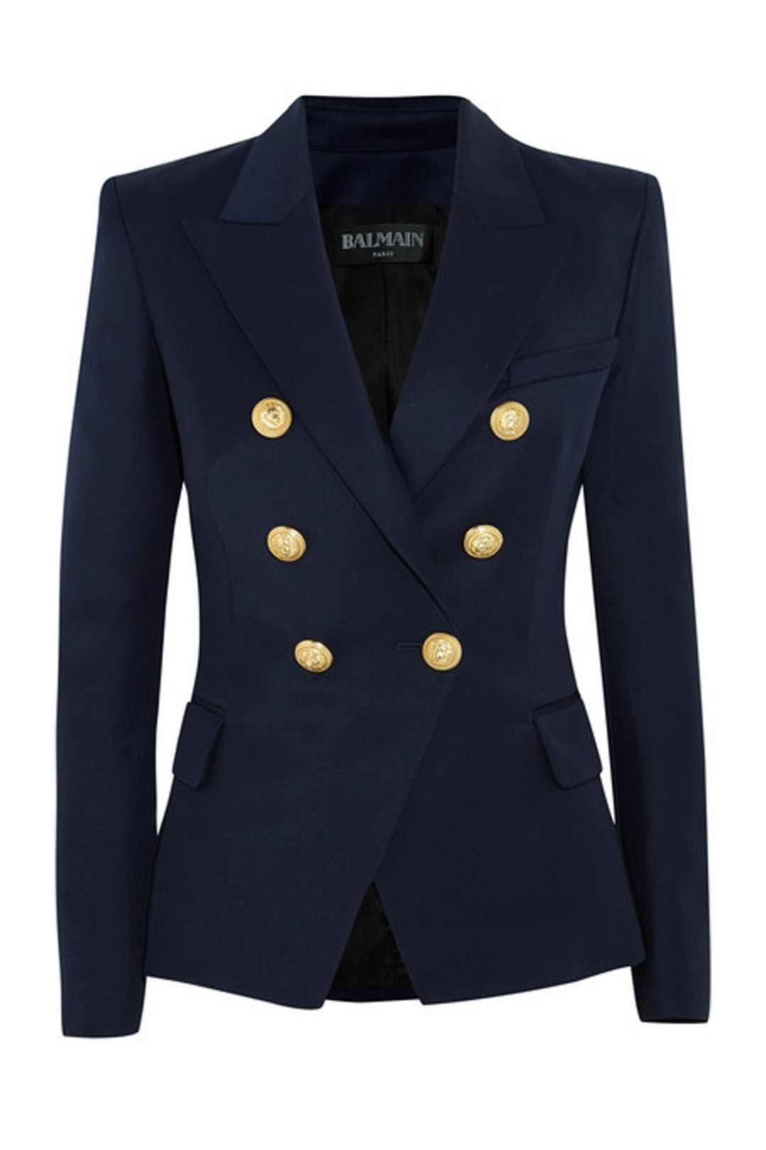 Blue balmain blazer sales