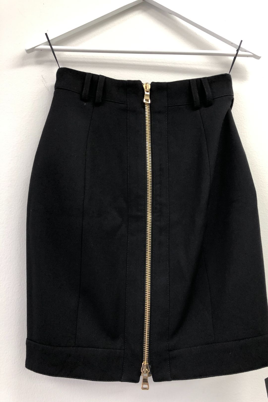 Balmain - Buttoned Wool Pencil Skirt - Black