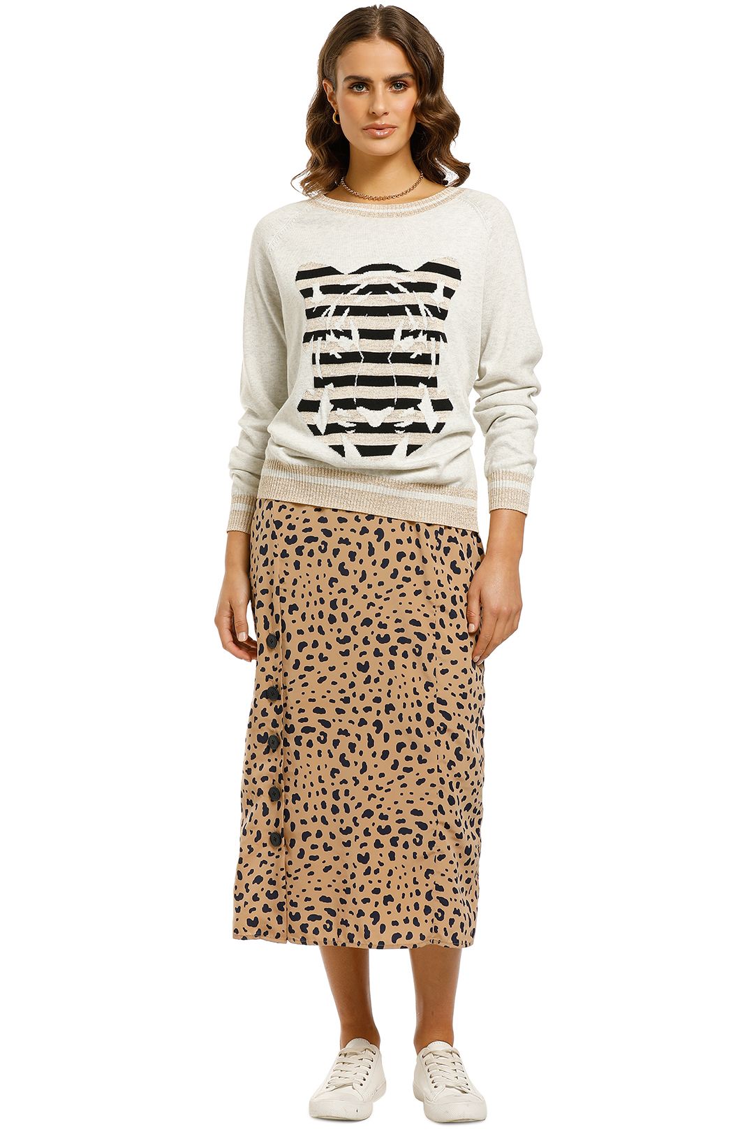 Bande-Studio-Aurora-Tiger-Crew-Light-Grey-Marle-Front
