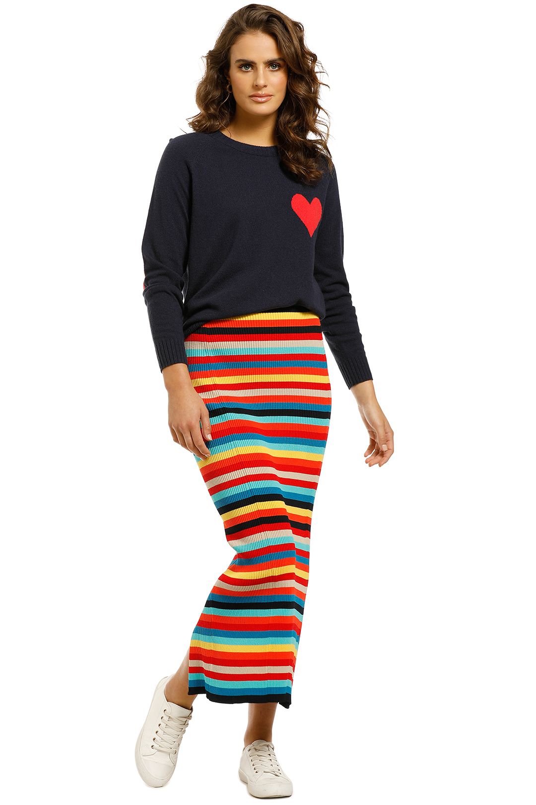 Bande-Studio-Clara-Heart-Crew-Navy-Front