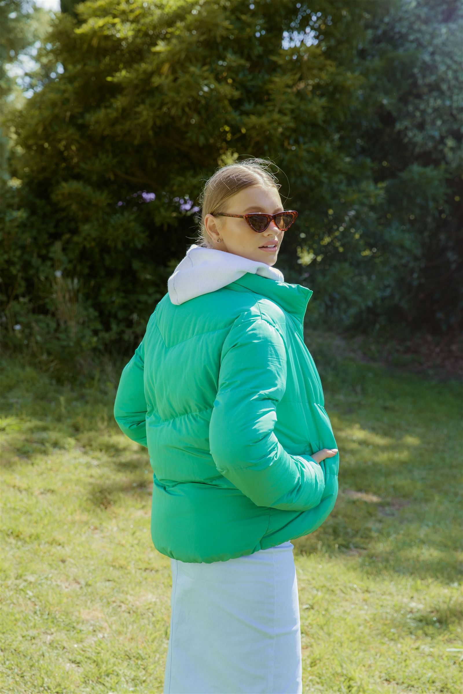 Hire V Line Puffer Jacket Bande Studio GlamCorner