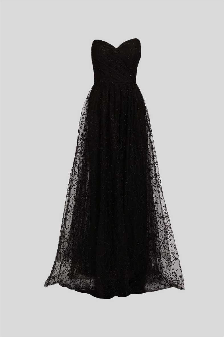 Buy Lauryn Sweetheart Glitter-Pearl Ball Gown | Bariano | GlamCorner