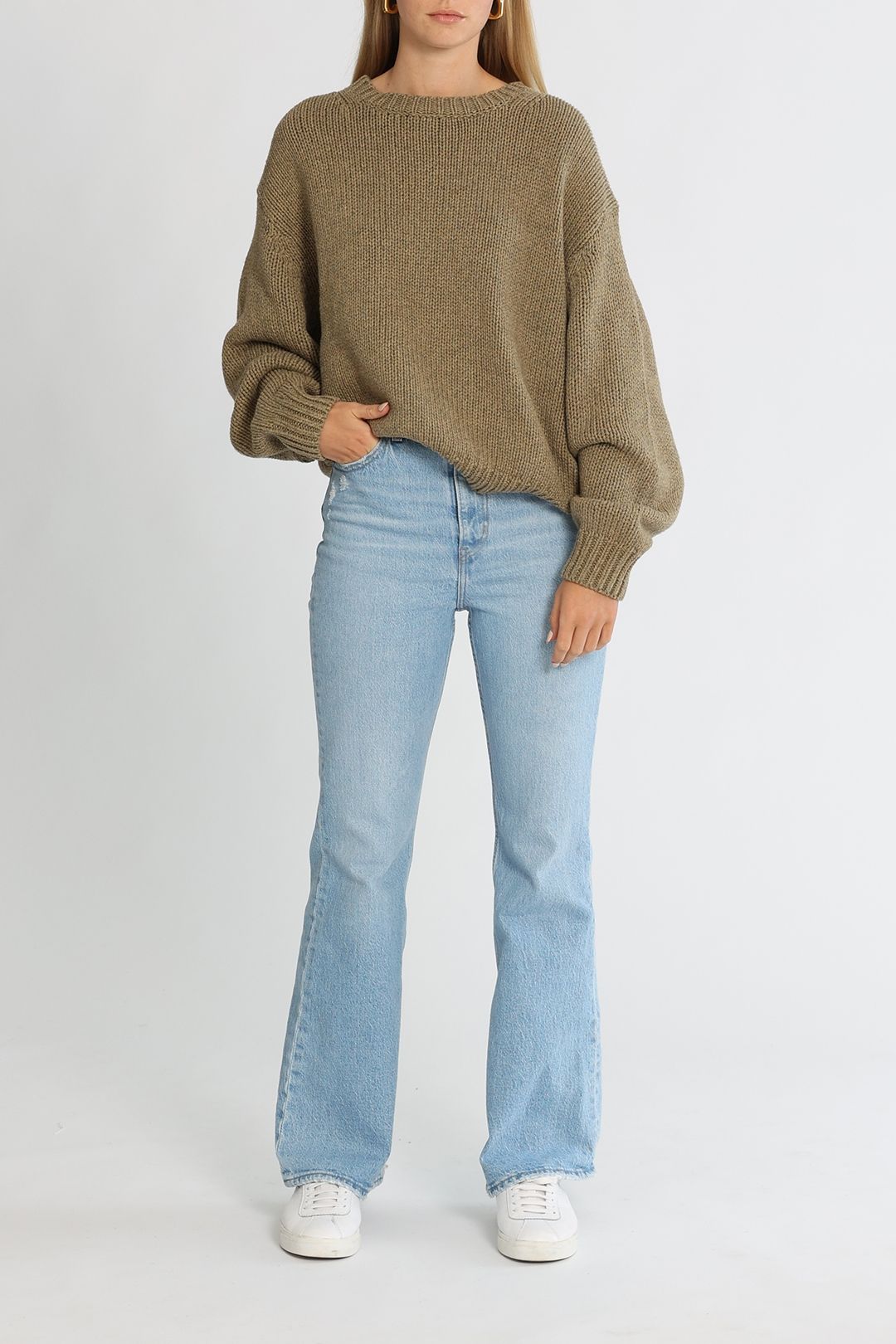 Bassike Chunky Crew Neck Knit