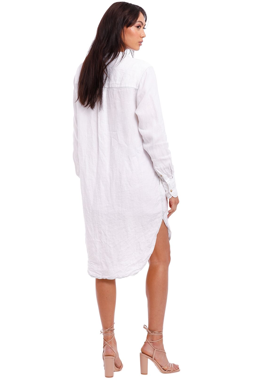Hire Classic Linen Shirt Dress | Bassike | GlamCorner