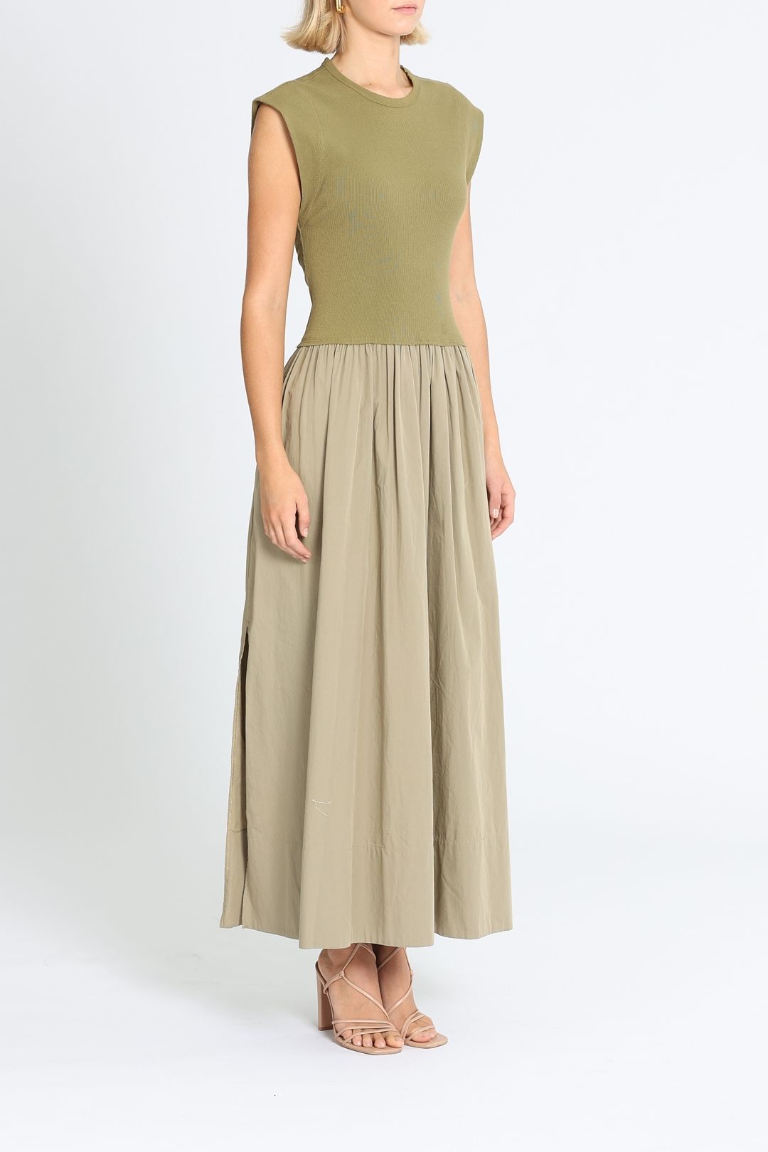 Bassike Turnback Tank Dress Artichoke Maxi