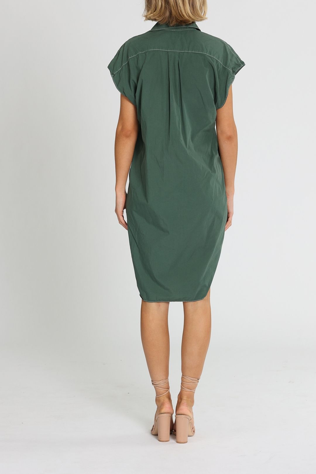 bassike shirt dress Bassike Net Sustain Oversized Tie-Dyed Cotton-Twill Shirt Dress In Ecru - 50% Off