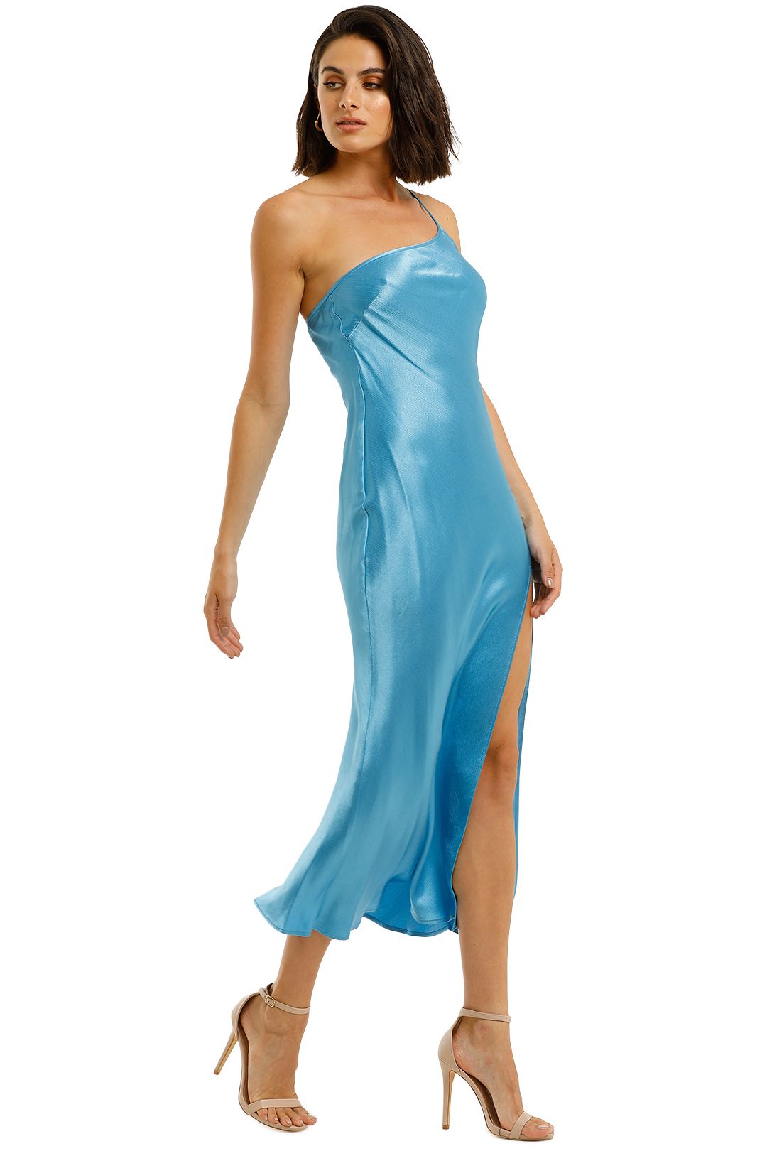Frederic Asym Midi Dress by Bec and Bridge for Hire | GlamCorner Frederic Asym Midi Dress by Bec and Bridge for Hire | GlamCorner