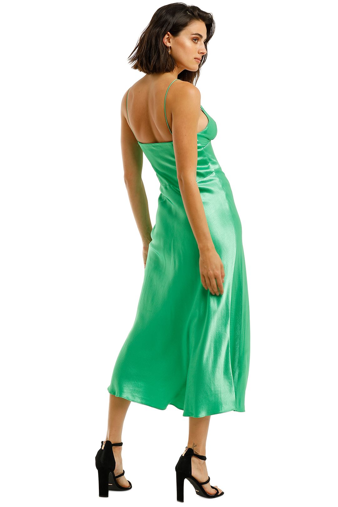 Bec and bridge green slip outlet dress