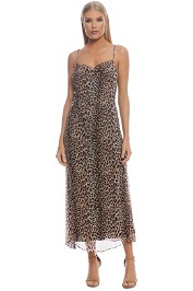 Bec and Bridge - Kitty Kat Slip Dress - Animal Print - Front