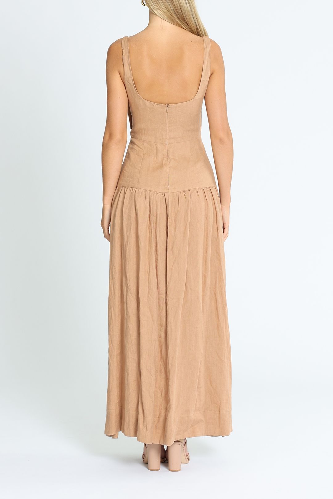 knee length dresses for ladies Bec and Bridge Priya Midi Dress in Hibiscus Floral – Coco & Lola