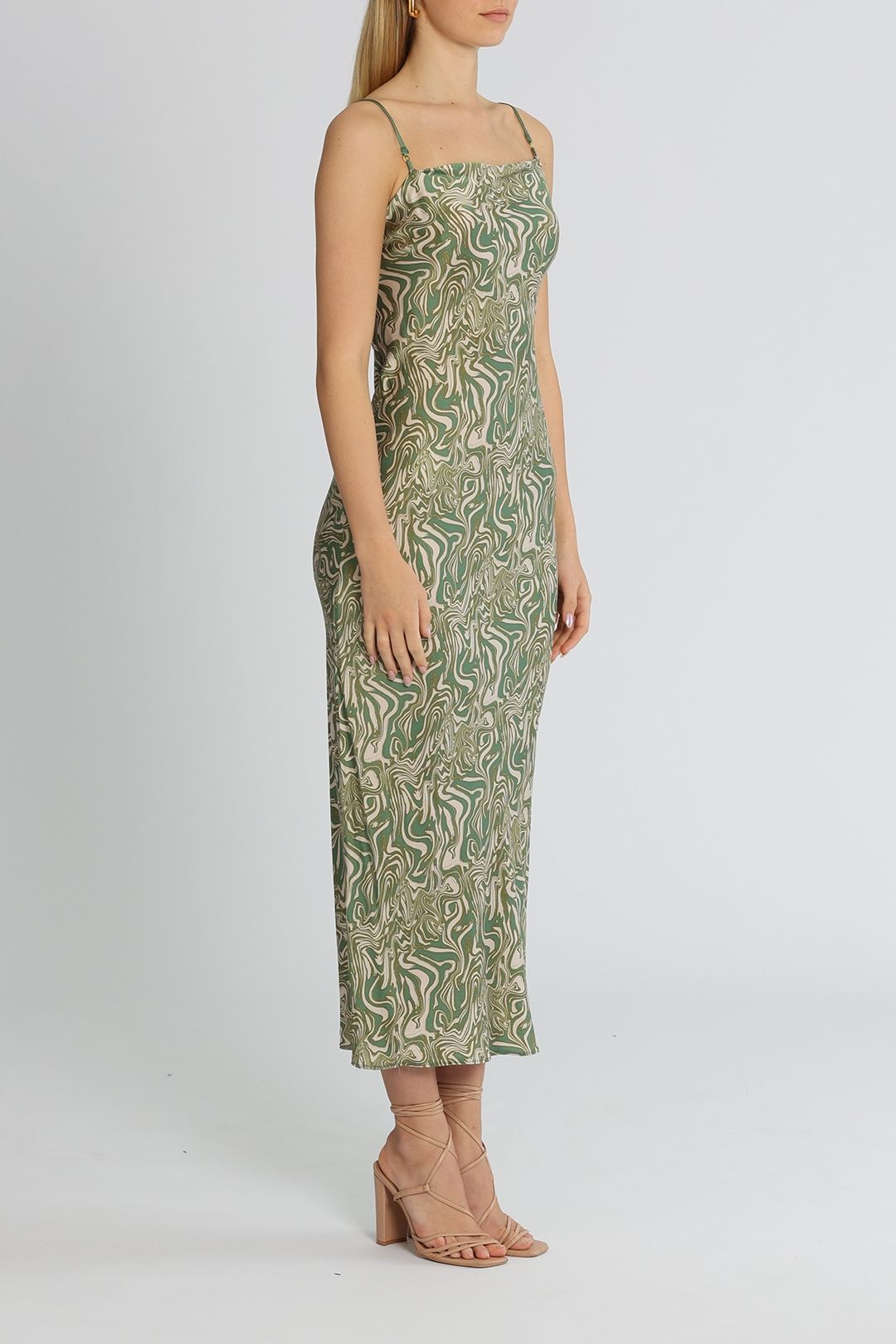 Bec and bridge green floral dress top