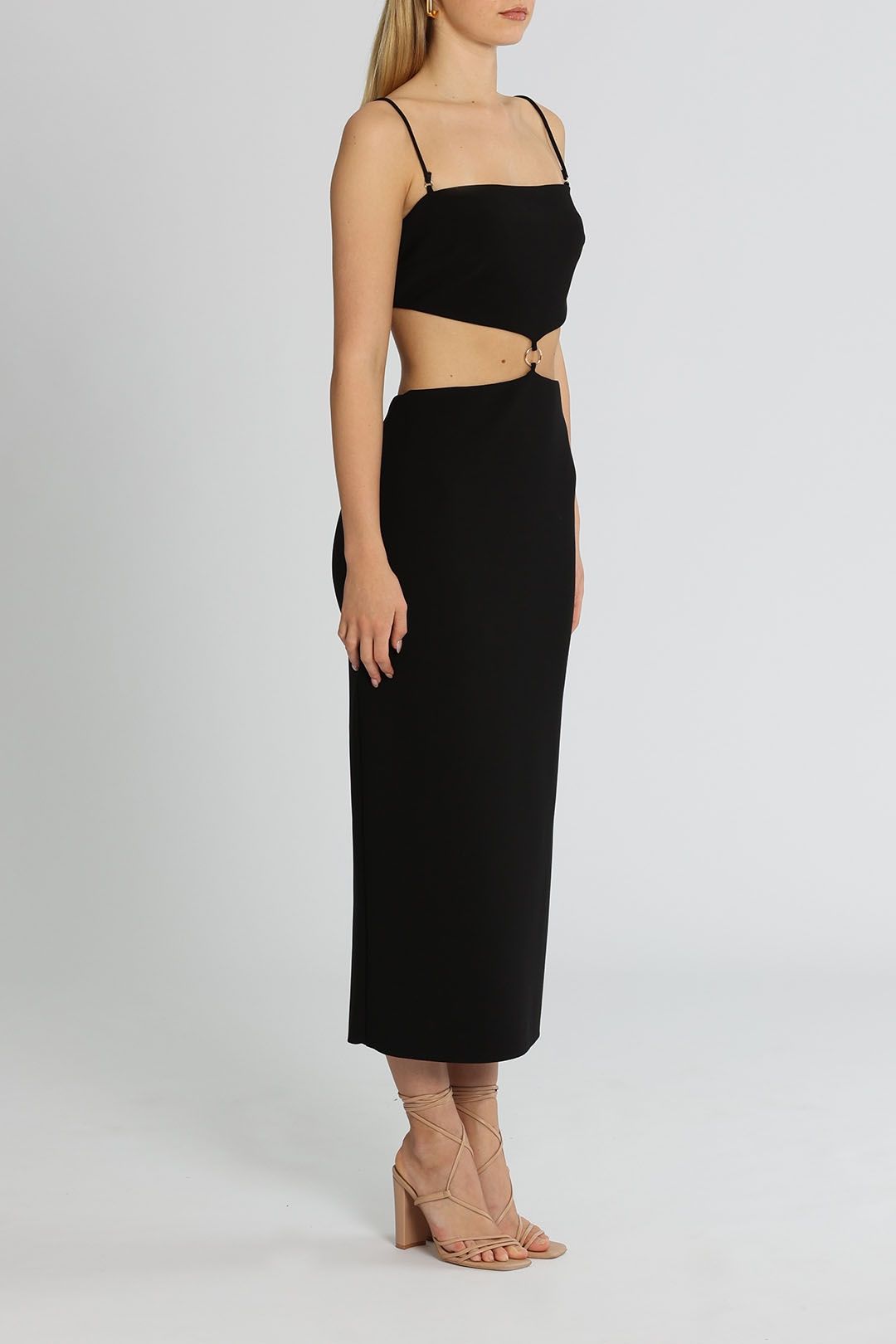 Hire Alba Cut Out Midi Dress Bec and Bridge GlamCorner