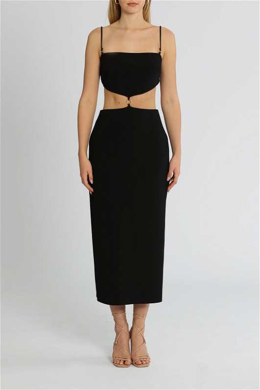 Hire Alba Cut Out Midi Dress | Bec and Bridge | GlamCorner