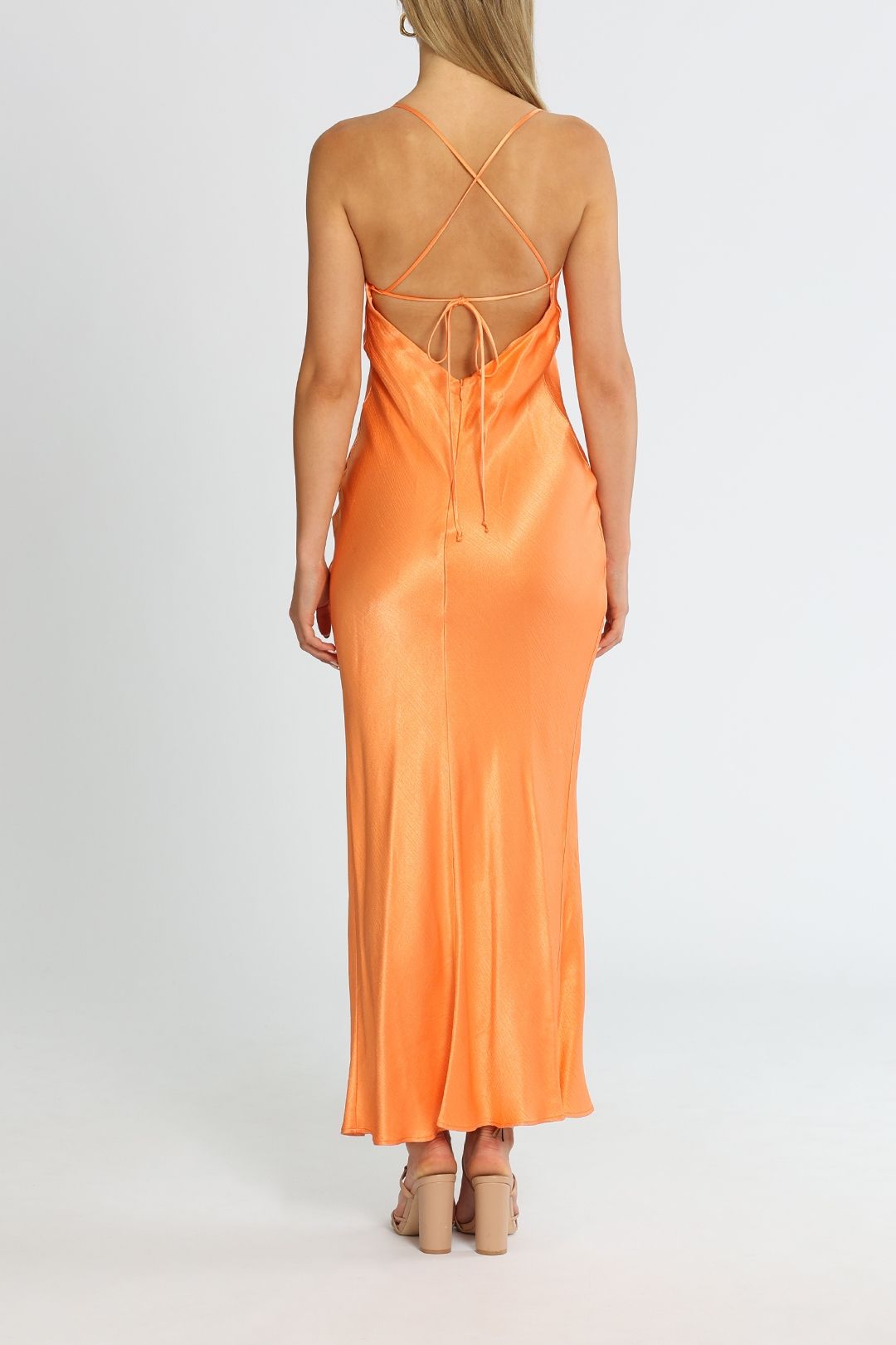 Hire Annika Cowl Maxi Dress in Sorbet | Bec and Bridge | …
