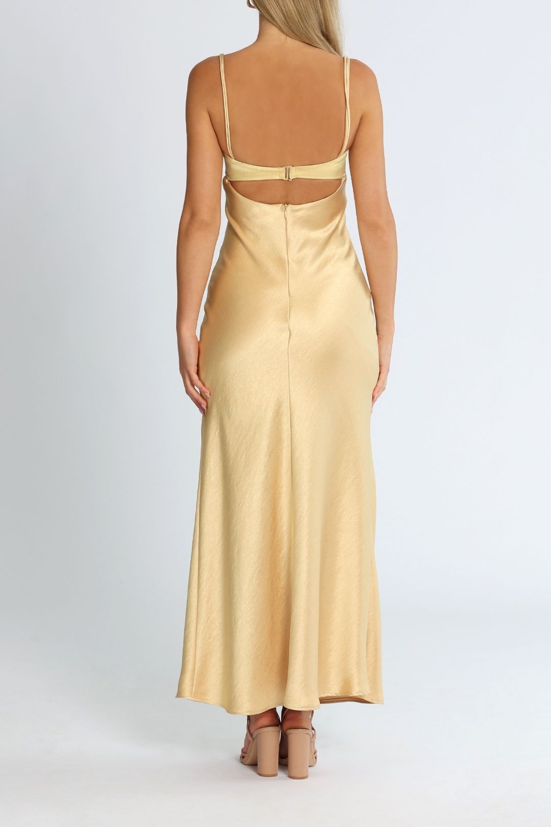 Hire Carrie Maxi Dress in Yellow | Bec and Bridge | GlamCorner Hire Carrie Maxi Dress in Yellow | Bec and Bridge | GlamCorner