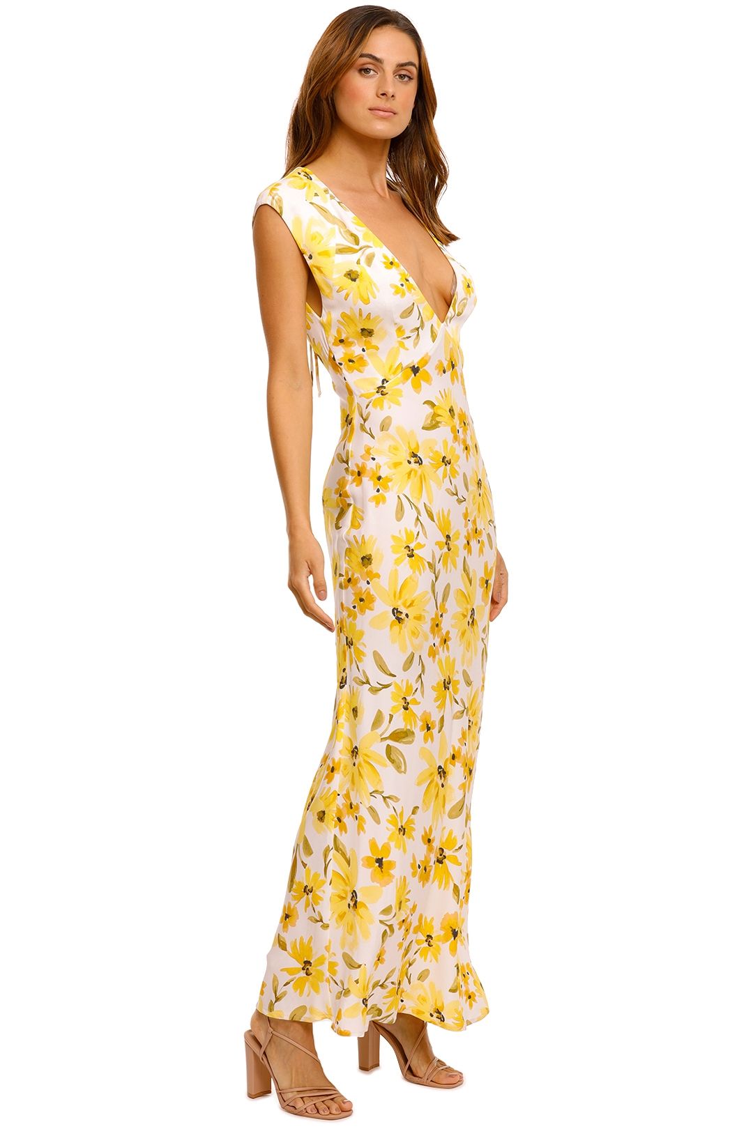 Bec and bridge yellow midi dress shop