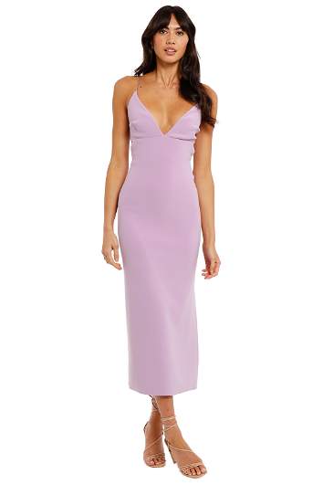 Hire Ella Midi Dress in Iris Bec and Bridge GlamCorner