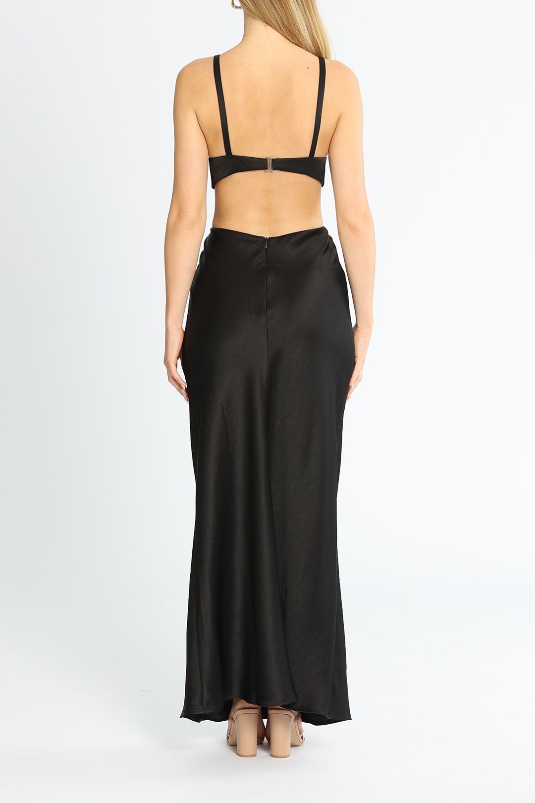 adidas black midi dress Bec + Bridge Black Cutout Maxi Dress – Phoenix Style main image 1