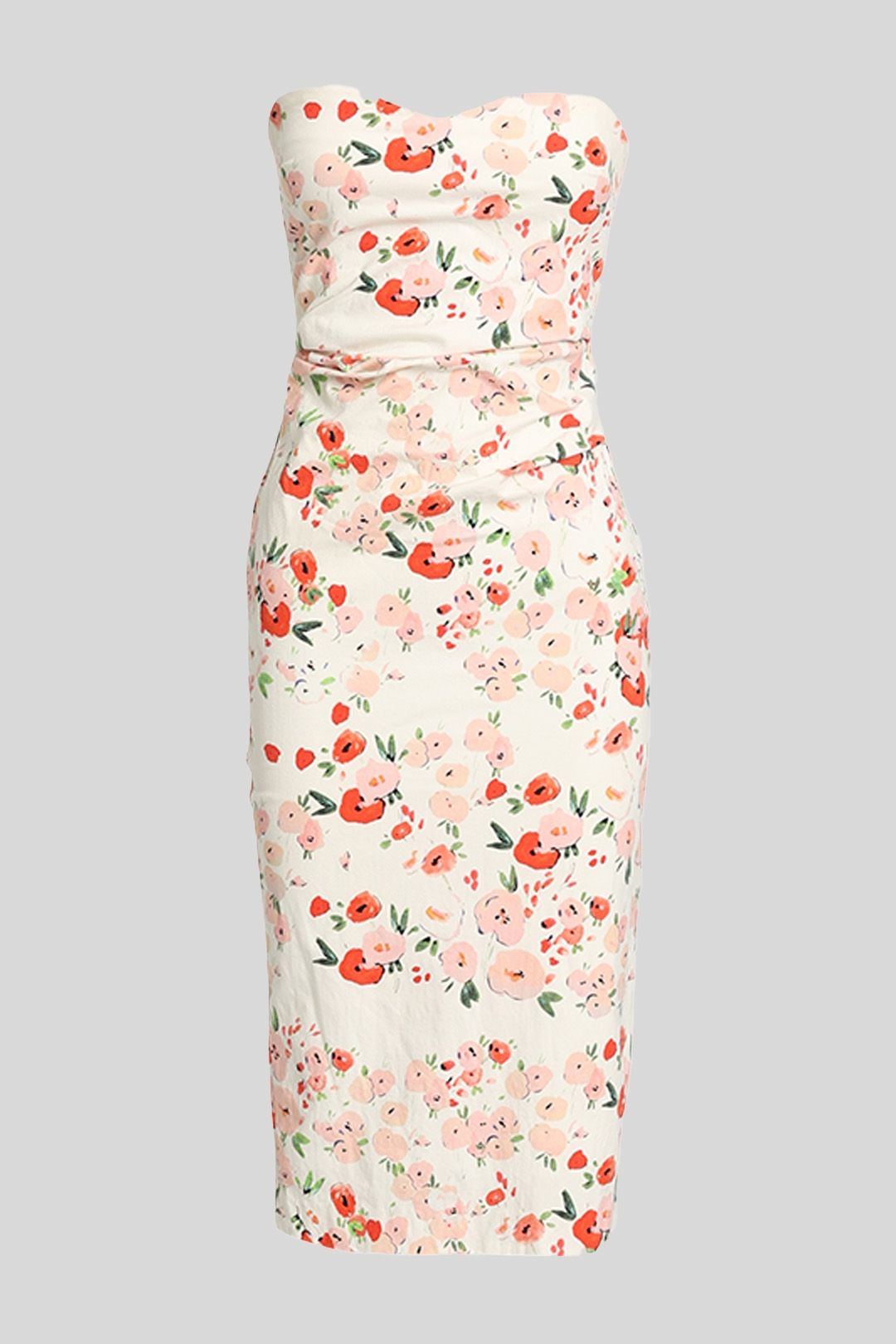 The Garden Party Tie Midi Dress-Yellow