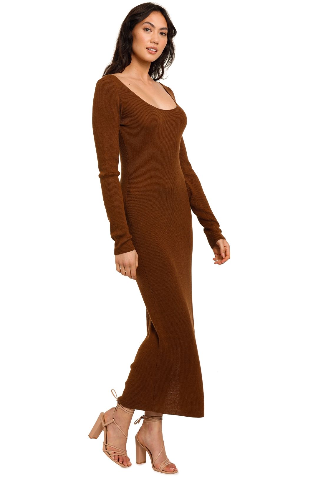 Hire Freya Knit Dress in Copper | Bec and Bridge