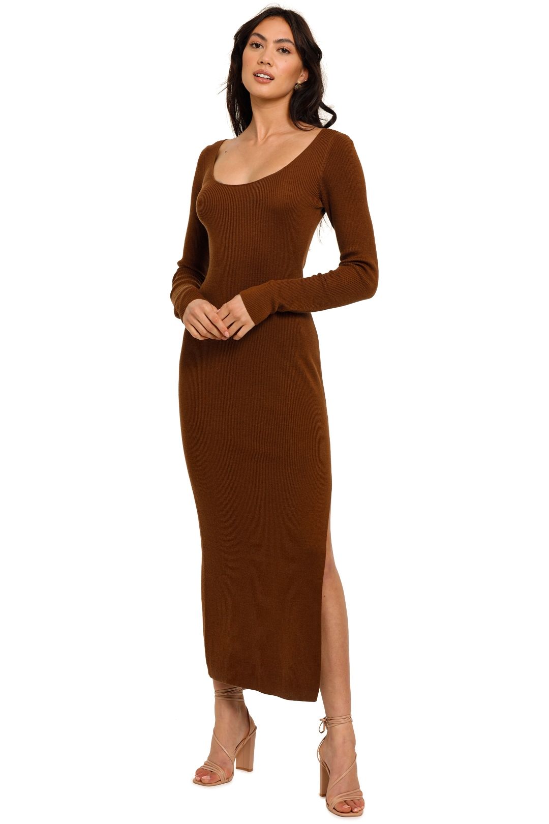 Bec and Bridge Freya Knit Dress brown