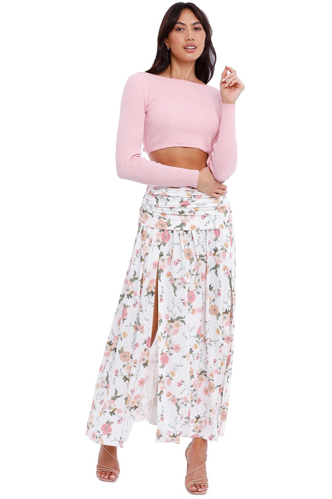 A line midi skirt floral new arrivals