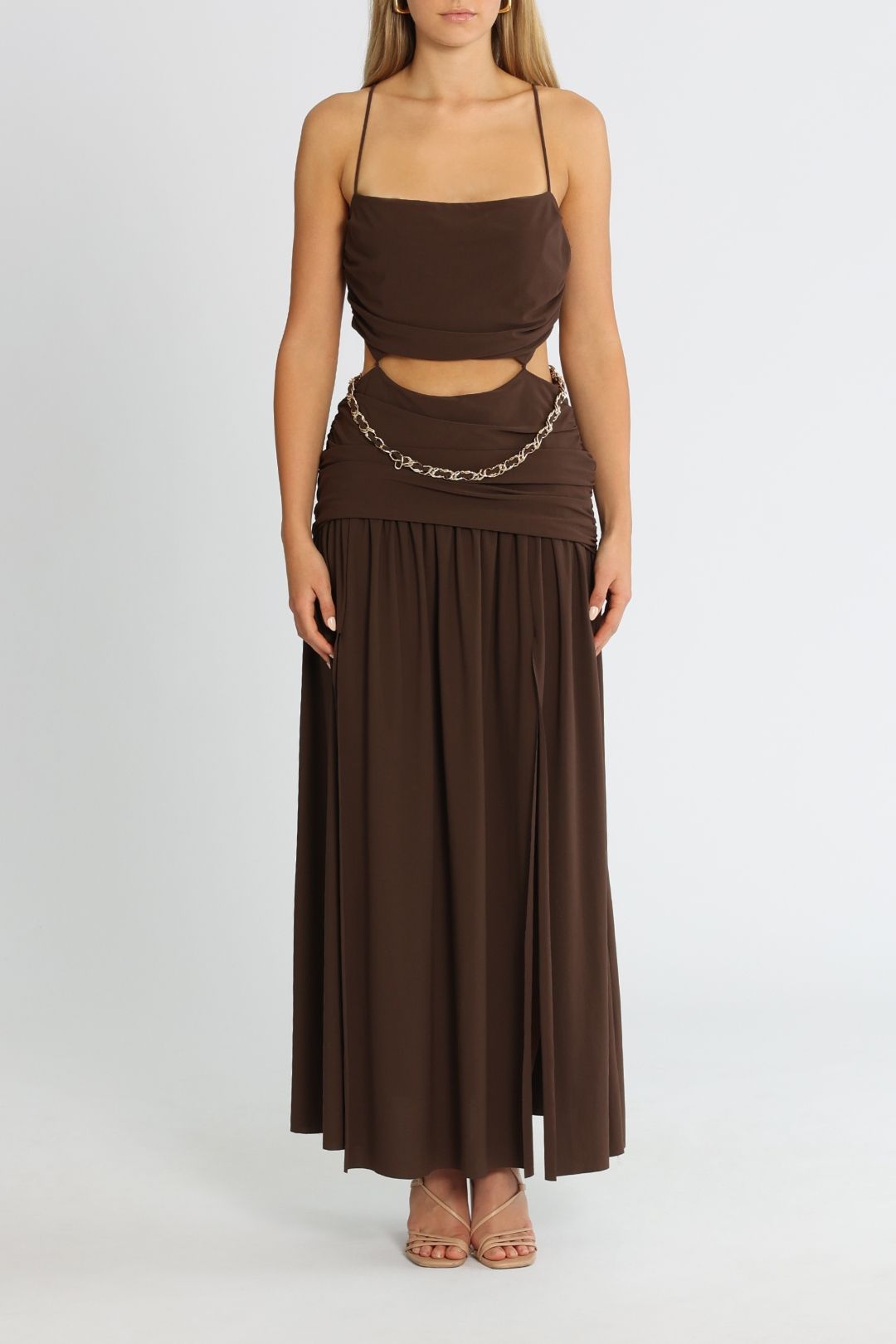 Bec and Bridge Joelene Maxi Dress Cognac
