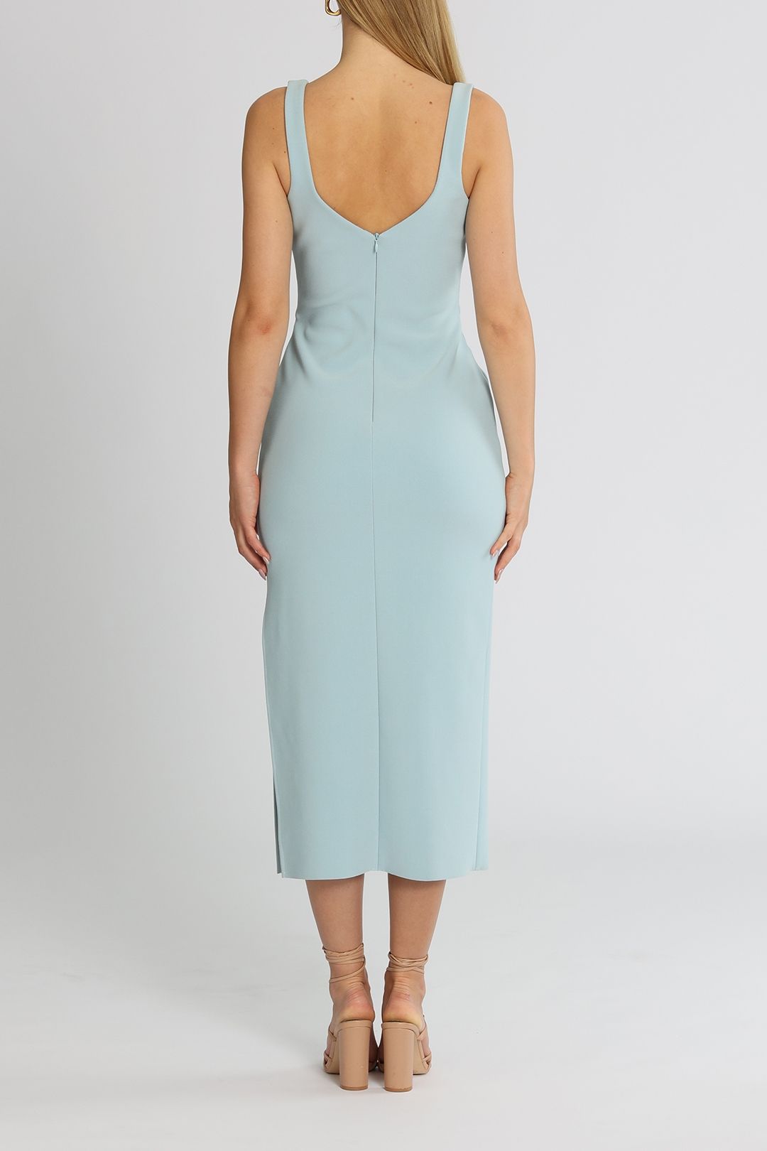 Hire Joelle Sleeveless Midi Dress in Blue | Bec and Bridge | GlamCorner Hire Joelle Sleeveless Midi Dress in Blue | Bec and Bridge | GlamCorner