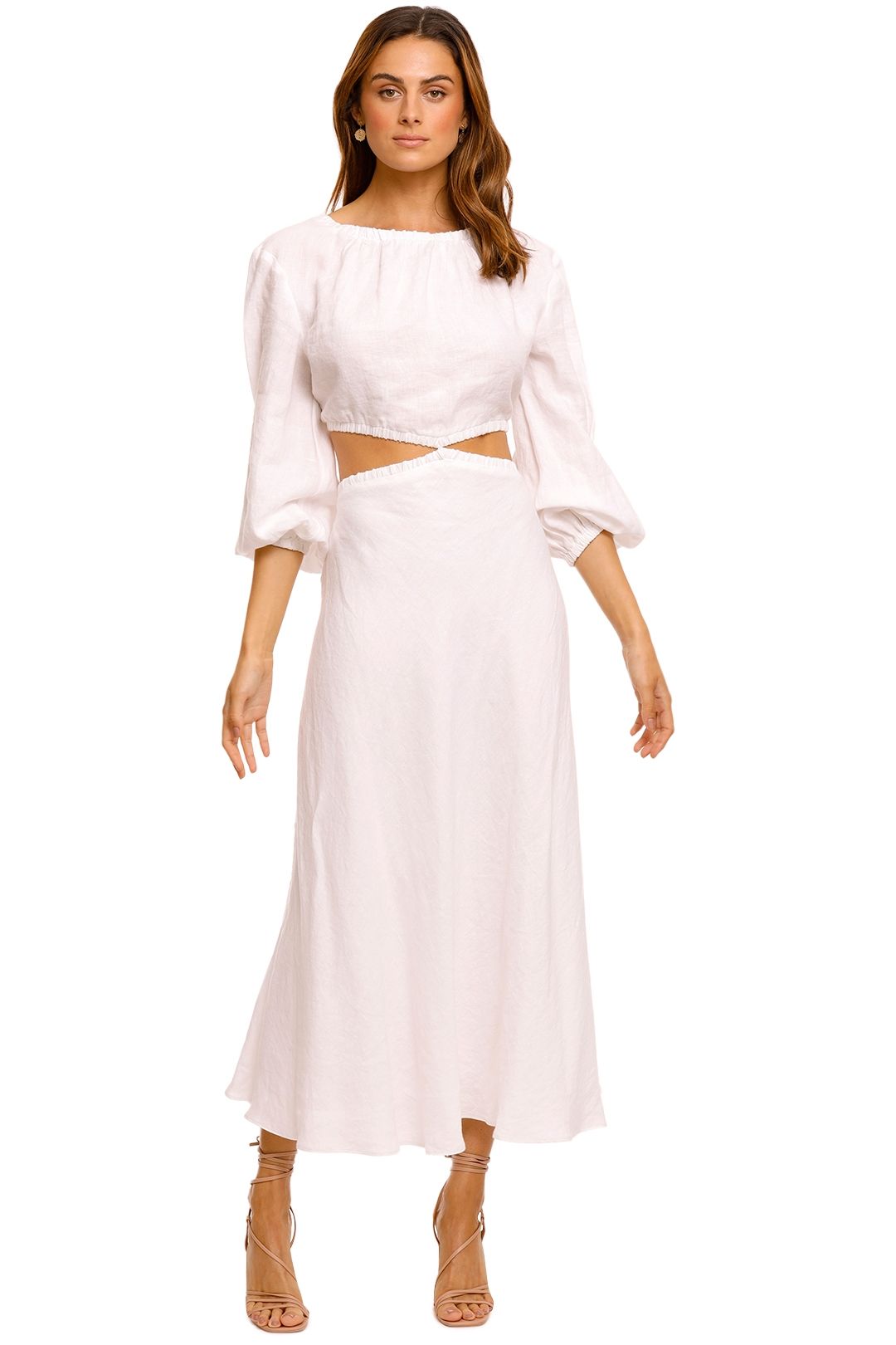 Bec and Bridge Madeleine Ivory midi dress